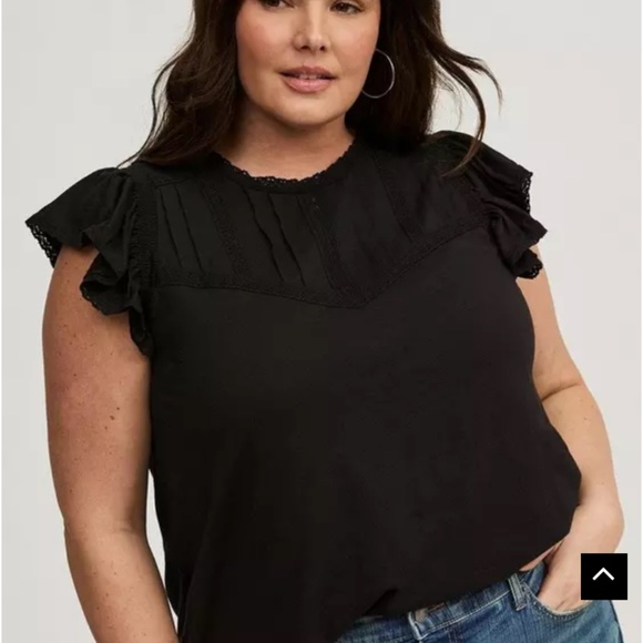 Torrid Black and Plum detailed shirts - Picture 2 of 2